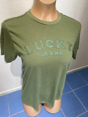 Camiseta Lucky Brand Verde Gráficos Unisex Juvenil Unisex Talla L (14/16) Foto 1 de 4