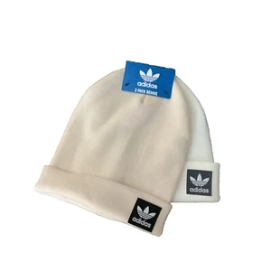 Adidas - Women's - 2 Pack Beanie - White/Beige - Picture 1 of 3