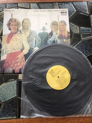 ABBA WATERLOO VINTAGE VINYL LP RECORD ALBUM 1974 Bjorn,Benny,Anna & Frida - Image 1 of 2