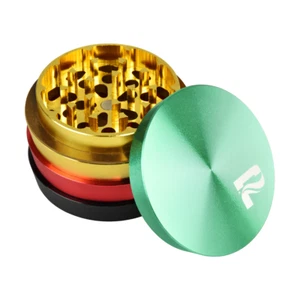 Pulsar Tiered Aluminum Grinder | 4pc | Rasta | 2" - Picture 1 of 1