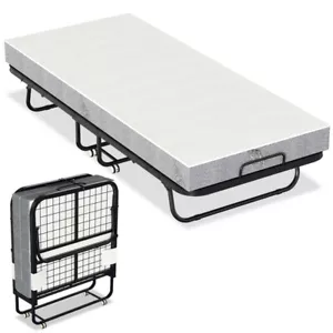 Klappbett Gästeliege Gästebett Klappbar Schlaf Matratze Liege Classic 90x200cm - Bild 1 von 10