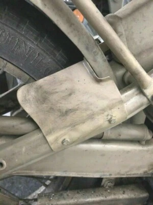 Abstreifblech - Schneekratzer am Hinterrahmen für DKW NZ350-1, NZ350 (1943er Bj. - Bild 1 von 4