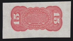 US 15c Fractional Currency Note Specimen FR 1276sp Red Back spwmb AU - Picture 1 of 2