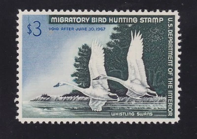 US RW33 $3 Duck Hunting Mint XF OG NH SCV $100 - Image 1 of 2