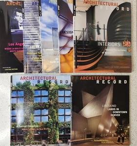 8 ARCHITECTURAL RECORD Magazines 2006-7 Clean Used  - Picture 1 of 11