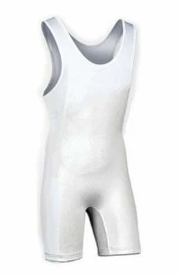 Matman Heavyweight Team Lycra Singlet - White