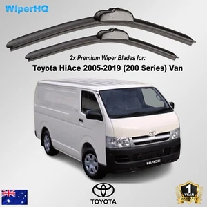 2x Windshield Wipers for Toyota HiAce 2005-2019 (200 Series) Van 22"+21" Pair - Picture 1 of 7