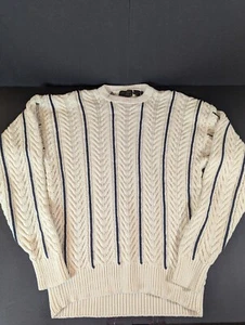 Suéter de Pescador EDDIE BAUER Grueso Tejido con Cable 100% Algodón Para Hombre Talla L Alto - Imagen 1 de 5