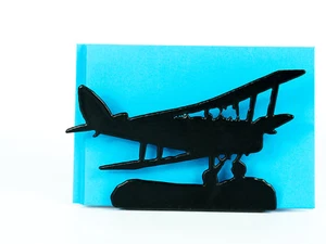 Briefhalter, Briefablage, Flugzeug - Doppeldecker, Animal Brackets Schmiedeeisen - Bild 1 von 2