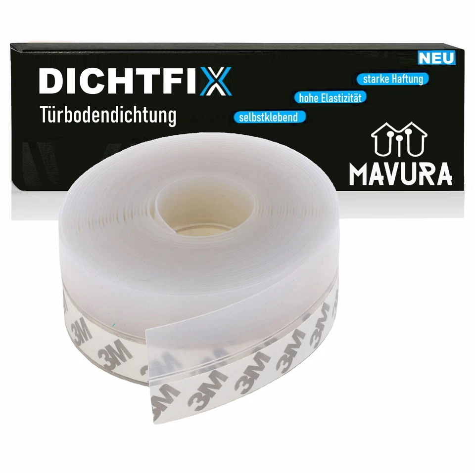 DICHTFIX Silikon Dichtungsstreifen Silikondichtstreifen Türbodendichtung - Bild 1 von 4
