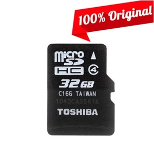 Original Toshiba 32GB MicroSD SDHC Memory Card for Camera Tablet Galaxy - Picture 1 of 1