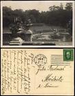 Postcard Brünn Brno Luzanky - Park Brunnen mit Putten 1928
