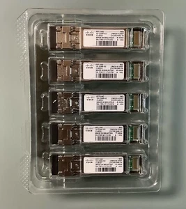 Juego de 5 transceptores Cisco FET-10G 10-2566-02 canal de fibra SFP+ - Imagen 1 de 2