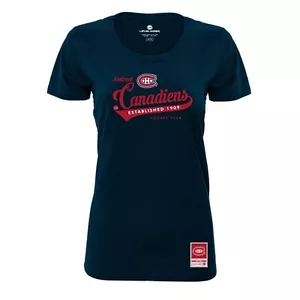 Montreal Canadiens 1909 Navy Womens T-Shirt - Picture 1 of 1
