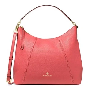 Michael Kors SIENNA Large Pebbled Leather Shoulder Bag & Matching Wallet NEW - Picture 1 of 10