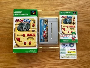 Sim City Japan Nintendo Super Famicom SNES SFC Boxed - Picture 1 of 22