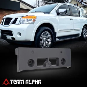Fits 2008-2015 Nissan Armada Front Bumper License Plate Mount Bracket Holder Kit - Picture 1 of 6