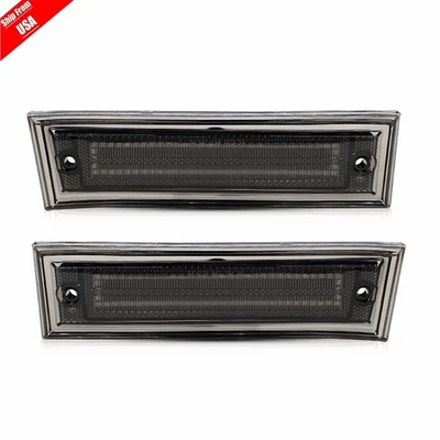 Smoke LED amber Side Marker Lights for 1981-1991 Chevy/GMC C/K 1500 2500 C10 C20 Foto 1 de 4