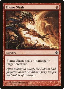 1x Flame Slash - NM/LP - Zendikar Block - SPARROW MAGIC mtg - Picture 1 of 1