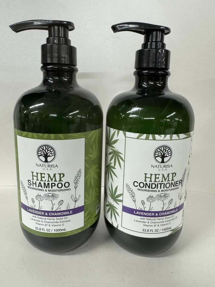 Naturisa- Hemp Seed Oil & Lavender & Charmomile SHAMPOO & CONDITIONER 33.8 oz - Image 1 of 4