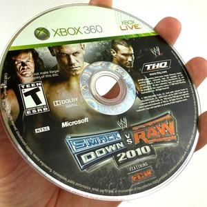 WWE SmackDown Vs Raw 2010 Featuring ECW Game Microsoft Xbox 360 (2009) Disc Only - Picture 1 of 5
