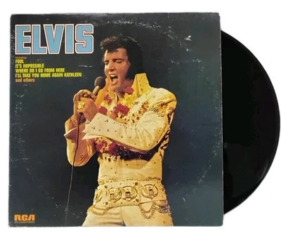1973 Elvis Presley Elvis Near Mint Promo [First Pressing] LP RCA Victor Record  - Image 1 of 4
