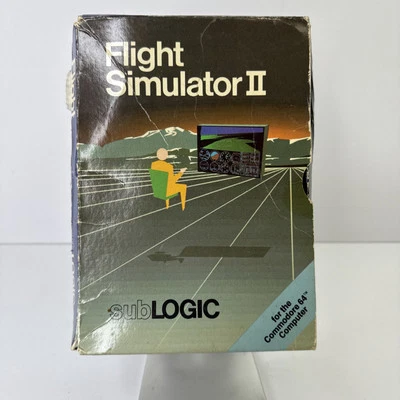 Flight Simulator II Computer Game Commodore 64 Complete 1983 SubLogic Complete - Image 1 of 4