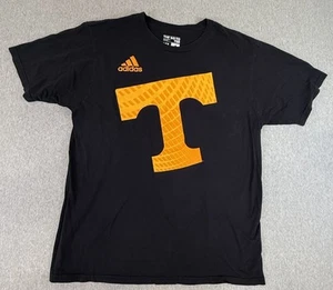 Vtg Tennessee Volunteers State of TN Black T Shirt Adidas Go to Tee Y2K - Picture 1 of 13