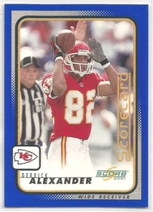 2001 Score Football Derrick Alexander #97 Scorecard Parallel 200/355 - Bild 1 von 2