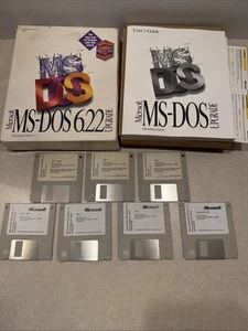 MS-DOS 6.22 Plus Enhanced Tools Full Version On Four 3.5" Floppy Disks + upgrade - Picture 1 of 4
