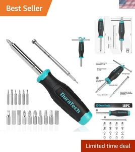 Elegant 18-in-1 Multi-Bit Screwdriver Set with T-Bar & Precision Handle - Picture 1 of 9