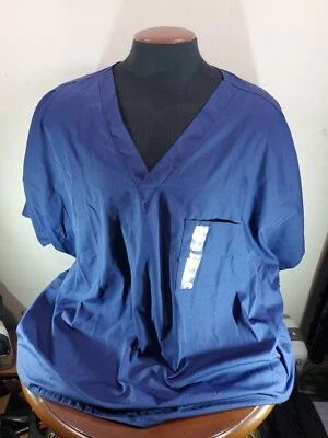 Top exfoliante médico para hombre 5xl azul mezcla de poliéster Cherokee Kenia  Foto 1 de 4