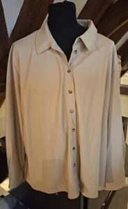 Kunstlederjacke beige Gr. 56/58 Ulla Popken gebraucht - Bild 1 von 7
