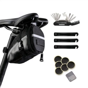 Kits de herramientas de reparación de bicicletas bolsa de silla 16 en 1 kit multifunción parche portátil para neumáticos - Imagen 1 de 12