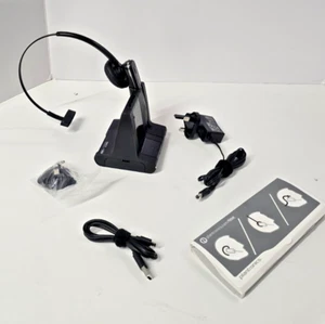 Poly Savi W745-M Zestaw słuchawkowy DECT 3-w-1 USB PC Telefon Podstawa mikrofonu + zasilacz – bardzo dobry - Zdjęcie 1 z 14