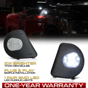 [BRIGHT]White LED Under Side Mirror Puddle Light Lamp For 09-18 Dodge RAM Pickup - Foto 1 di 18