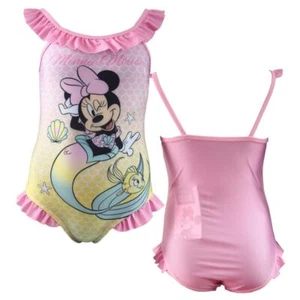 Traje de baño Minnie Mouse sirena niña rosa volantes talla 98 - 128 Disney - Imagen 1 de 6
