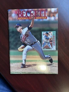 Beckett Baseballkarte Monatszeitschrift Steve Avery Cover Mai 1992 - Bild 1 von 2