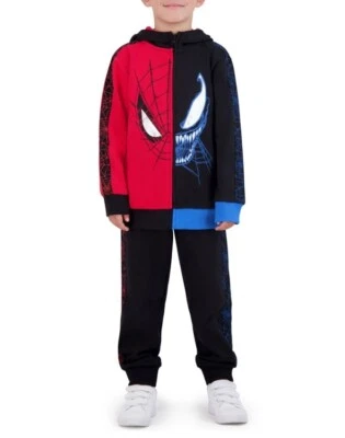 Spiderman Boys 2 Piece Fleece Set Sweatsuit Jogging Size Medium (8) Venom NEW - Image 1 of 4
