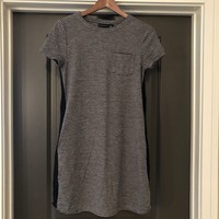 Mercer & Madison Dress Womens Size XS Black & Gray Stripes