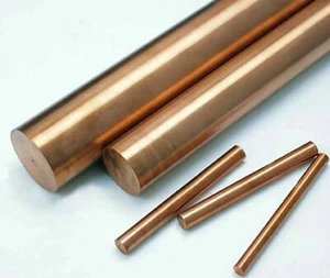 2PC Copper Beryllium Alloy C17200 Rod Cylinder Diameter 8mm, Length 500mm - Picture 1 of 4