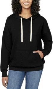 Buffalo Women Super Soft Pullover Hoodie David Bitton Black XXL - Picture 1 of 4