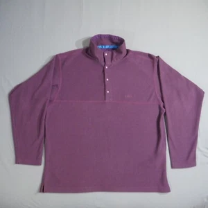 Vintage Patagonia Sweater Men Med Purple Fleece Pullover 1/4 Snap Made In USA - Picture 1 of 14