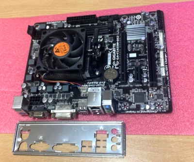 GIGABYTE GA-F2A55M-DS2 FM2+ MotherBoard & AMD A4-6300 3.6Ghz CPU & Fan+Backplate - Image 1 of 4