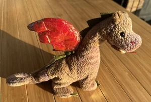 Ty Original Beanie Baby SCORCH THE DRAGON 1998 Retired NEW Condition w/Tags - Picture 1 of 7