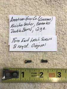 American Gun/ Knickerbocker, Hmrles DB, 1913, Forearm latch screws, 12/16/20 g - Picture 1 of 2