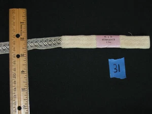 Antique Early 1900's G&P Lace Remnants 2-3yd Wedding Ornate Trim Dolls Ivory NEW - Picture 1 of 1