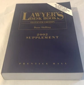 Lawyers Deskbook, 2002: Supplement by Prentice-Hall, Inc. , paperback - Bild 1 von 5