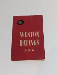 Vintage Sangamo Weston Master Light Meters Weston Ratings Guide - Picture 1 of 2