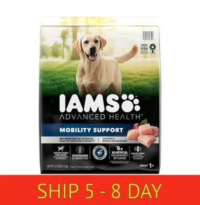Iams Advanced Health Mobility Support Chicken & Whole Grain ... 13.5 Lb Bag(w16) - Picture 1 of 11